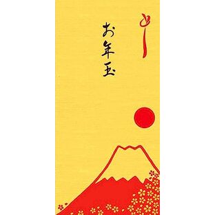 金の金封 (お年玉富士山3枚)の画像