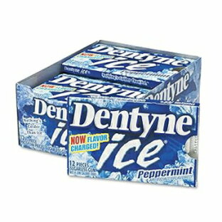 12 Count (Pack of 12), Peppermint, Dentyne Ice Peppermint Sugarless Chewing Gum, 12-Piece Packages (Pack of 12)の画像