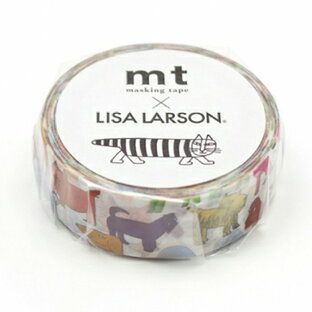 リサラーソン カモ井加工紙 マスキングテープ mt マイキーパターン リサ・ラーソン 幅15mmx7mの画像