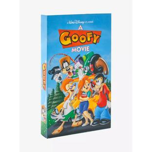 A Goofy Movie グーフィーとマックス ホリデーは最高 VHS型 木製 ブロック ディスプレイ Block Decoration ディズニーの画像
