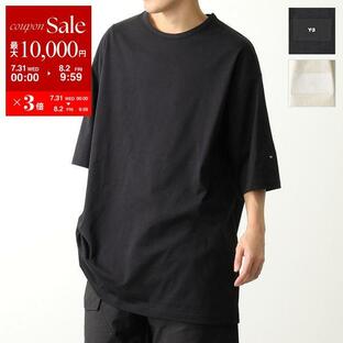 Y-3 ワイスリー 半袖 Tシャツ BOXY TEE ボクシー ティー H44790 IB4801 メンズ カットソー コットン クルーネック ロゴT オーバーサイズ カラー2色の画像