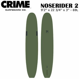 サーフボード ソフトボード クライム CRIME NOSE RIDER2 ARMYGREEN ノーズライダー シングルフィン ロングボードの画像