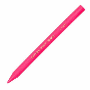 サクラクレパス 色鉛筆 クーピー 蛍光ピンク JFYバラ 320-10Pの画像