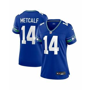 ナイキ Tシャツ トップス レディース Women's DK Metcalf Royal Seattle Seahawks Throwback Player Game Jersey Royalの画像
