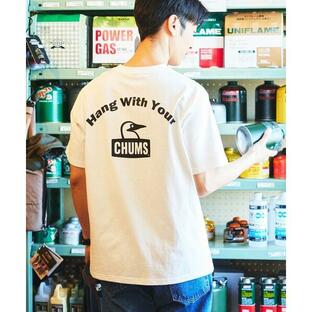 tシャツ Tシャツ メンズ 限定展開 CHUMS×FREAK'S STORE/チャムス 別注 アーチロゴ バックプリント クルーネックTシャツの画像