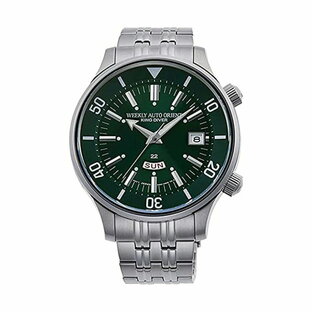 オリエント 腕時計 ダイバー オートマチック 自動巻き メンズ 男性用 ORIENT RA-AA0D03E1HB 時計 ウォッチ Orient RA-AA0D03E1HB Men's Weekly King Diver Stainless Steel Green Dial Day Date Automatic Watchの画像
