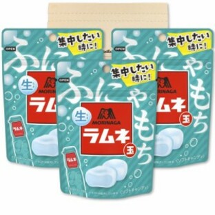 森永製菓 生ラムネ玉 35g ×3袋セット ふにゃもち ラムネ ぶどう糖の画像