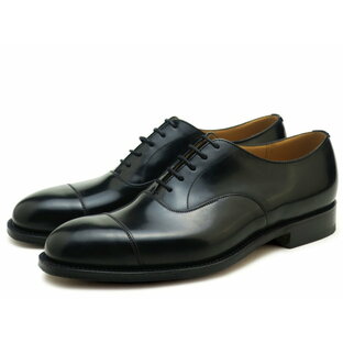 チャーチ 靴 コンサル ブラック メンズ ビジネス シューズ Church's Consul ストレートチップ プレーントゥシューズ Black MADE IN ENGLANDの画像