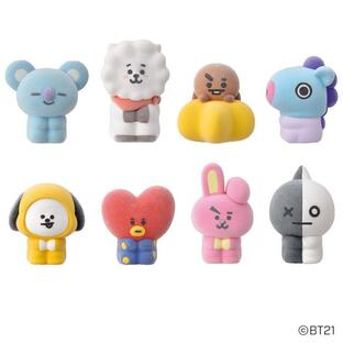 送料無料 エンスカイ BT21 FLOCKY FIGURE PUPPET2 第2弾 8個入 BOX ボックス ensky KOYA RJ SHOOKY MANG CHIMMY TATA COOKY フロッキー フィギュア 大人買いの画像