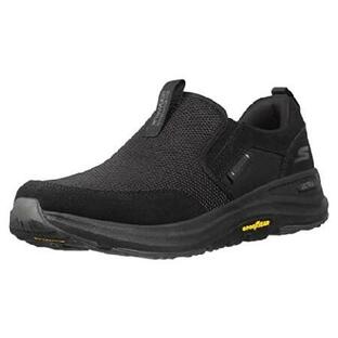 Skechers Men s Go Walk Outdoor-Athletic Slip-On Trail Hiking Shoes with Air Cooled Memory Foam Sneaker, Black, X-Wideの画像