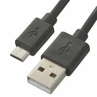 オーム(OHM) 電機 USBケーブル マイクロBケーブル 2A USB電源ケーブル TypeA/microBケーブル スマホ充電ケーブル アンドロイド 3m SMT-LB3M-K 01-7242の画像