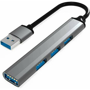 Sikai USB ハブ 4-in-1 ドッキングステーション USB3.0+USB2.0 4ポート拡張 USB-Aコネクター付き 変換アダプタ Type-Cポート付き セルフ/バスパワー両対応 アルミケース MacBook Pro/Air/Mac OS/Windows/HP/Dellの画像