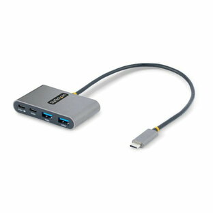 StarTech 5G2A2CPDB-USB-C-HUB [USBハブ (Type-C接続/100W USB PDパススルー/USB 3.2 Gen 1/5Gbps/2x USB-A + 2x USB-C/30cmホストケーブル/USB-Cスプリッター/4ポートUSB拡張ハブ)]の画像