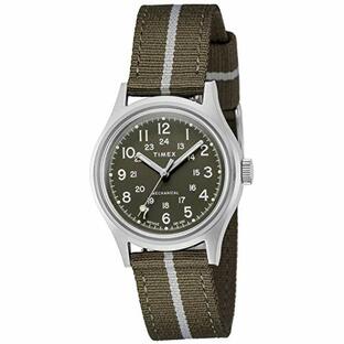 [TIMEX] 腕時計 ＭＫ１ メカニカルキャンパー グリーン 文字盤 ステンレススチール ミネラルガラス 手巻き 36MM America アメリカ Watch TW2U69000の画像