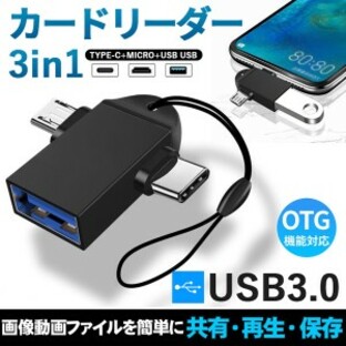 Type-C/Micro to USB USB/Type-C 変換アダプタ 2in1 タイプC アダプタ OTG USB 変換アダプタ Type-C/Micro対応 OTG機能 データ転送 USBメの画像