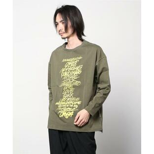 tシャツ Tシャツ メンズ 「MYne」Rakugaki Printed Long Sleeve T-shirtの画像