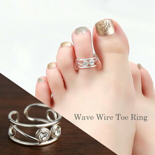 幅広 透かし トゥーリング フリーサイズ シルバー925 トゥリング リング フット フットリング 指輪 足 足の指 ハワイアンの画像
