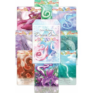 【初心者向け日本語ブックレット付】カラーセラピードラゴンオラクルカード Color Therapy Dragon Oracle Cards オラクルカード 初心者 カード 宝石 ドラゴン 神秘的の画像