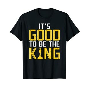 メンズ It's Good To Be The King チェスプレイヤー ボードゲーム Tシャツの画像