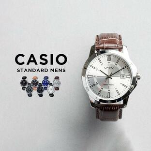 並行輸入品 10年保証 日本未発売 CASIO STANDARD MENS カシオ スタンダード MTP-V004 腕時計 時計 ブランド メンズ チープ チプカシ アナログ 日付 レザーの画像