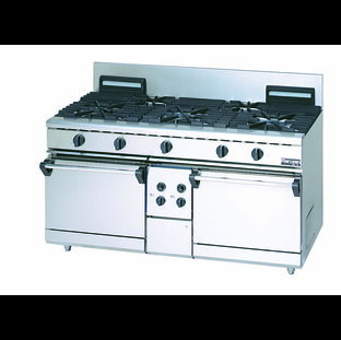 【代引不可】マルゼン ガスレンジ NEWパワークックシリーズ 厨房機器 調理機器 RGR-1573D W1500*D750*H800(mm)の画像