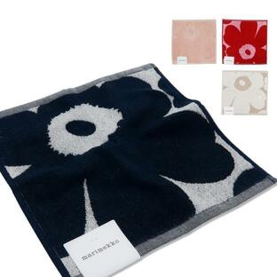 マリメッコ タオルハンカチ 花柄 ウニッコ柄 marimekko 正規品 タオルハンカチ ミニタオル ウニッコ柄 30cm×30cmの画像