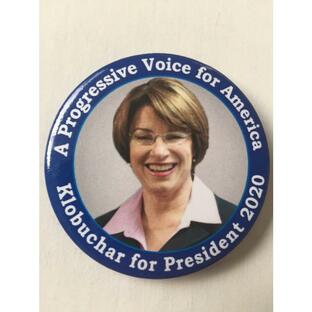 ピンバッジ 2020 Senator Amy Klobuchar for President 2.25" Button "A Progressiveの画像
