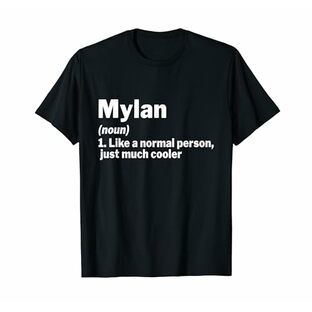 Mylan Definition パーソナライズ 名前 面白いギフト アイディア マイラン Tシャツの画像