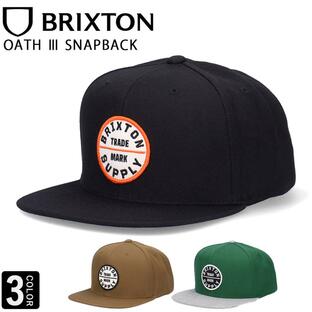 ブリクストン BRIXTON キャップ 帽子 ワッペン 平つば フラット オース スナップバック メンズ レディース ブランド oath III snapback 10777の画像