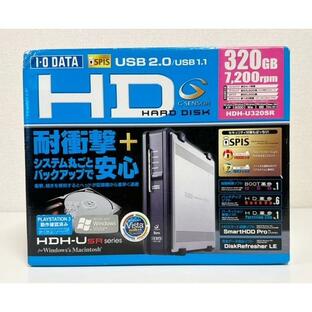 【訳あり新品・開封未使用品】アイオーデータ I-O DATA USB 2.0/1.1対応 外付型ハードディスク 320GB Gセンサー耐衝撃 HDH-U320SRの画像