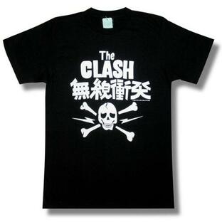 【土日も発送】 Tシャツ THE CLASH ザ・クラッシュ 無線衝突 ドクロ スカル ロック バンド wof 黒 ブラックの画像
