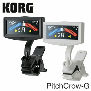 KORG ギター ベース用 クリップチューナー PitchCrow-G BK ブラック 0.1セントの高精度 カラー AW-4Gの画像