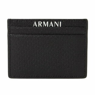 armani exchange ARMANI アルマーニエクスチェンジ EXCHANGE カードケース 薄型 名刺入れ ブラック 1A807の画像