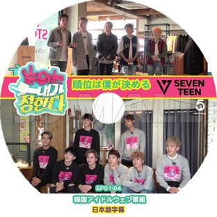 K-POP DVD Seventeen 順位は僕が決める (EP1-EP4) 日本語字幕あり セブンティーン セブチ KPOP DVDの画像