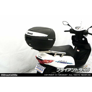 WirusWin アドレス125(2BJ-DT11A) SHAD製リアボックス付きタンデムバー /ウイルズウィン シャッドの画像