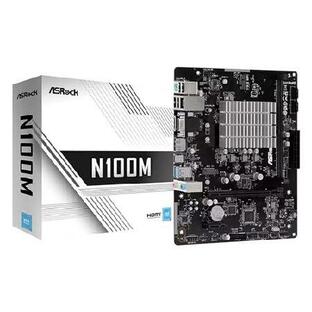 ASRock N100M Micro ATX (280) Motherboards - Intel, 1 DDR4 DIMM, 2 SATA3, 1 M.2の画像