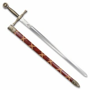 DENIX アーサー王剣 エクスカリバー 模造刀 ロングソード [ ゴールド / 刻印あり ][dx4170l]の画像