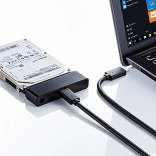 サンワサプライ SATA-USB3.1 Gen2変換ケーブル USB-CVIDE7の画像