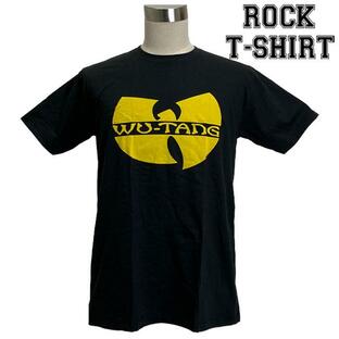 ロックTシャツ バンドTシャツ パンク Wu-Tang Clan ウータン クラン 定番ロゴ Mサイズ Lサイズ XLサイズ 黒色の画像