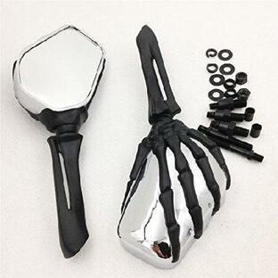 HONGK- Claw Skull Skeleton Hand Mirror Compatible with Kawasaki Ninja VN 750 800 900 1500 1600 Black [B01CK7GJ78]並行輸入の画像