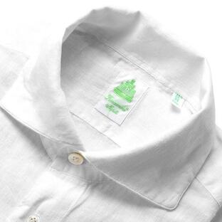 フィナモレ Finamore ／ 24SS リネンポプリンワンピースカラーシャツ「PANTELLERIA」（ホワイト）の画像