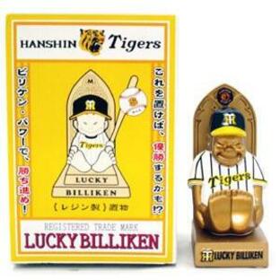 阪神タイガース ラッキー ビリケン Billiken コラボ 置物（Ｓ）の画像