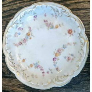 【送料無料】キッチン用品・食器・調理器具・陶器 アンティーククラウンフローラルプレート、ドイツローゼンタールカンパニーAntique R & C Crown Floral Plate, Germany Rosenthal & Coの画像