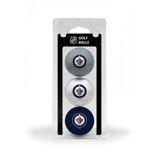 Team Golf NHL Winnipeg Jets 3 Golf Ball Pack Regulation Size Golf Balls 3 Pack Full Color Durable Team Imprintの画像
