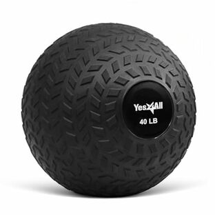 イエスフォーオール(Yes4All) メディシンボール スラムボール ブラック 18.1kg ゴム製 クロスフィットトレーニング 【日本正規輸入品】 3KHBの画像