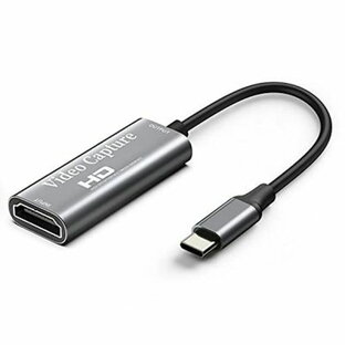Chilison HDMI キャプチャーボード ゲームキャプチャー USB Type C ビデオキャプチャカード 1080P60Hz ゲーム実況生配信、画面共有、録画、ライブ会議に適用 小型軽量 Nintendo Switch、Xbox One、OBS Studio対応 電源不要の画像