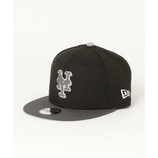 ニューエラ NEW ERA Youth 9FIFTY SHADOW ニューヨーク・メッツ ブラック キッズ キャップ 帽子の画像