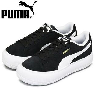 PUMA スウェード マユ 380686-02 プーマブラック+プーマホワイトの画像