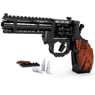 レゴ LEGO 互換品 リボルバー 作って持って遊べる モデルガン 銃 ブロックの画像