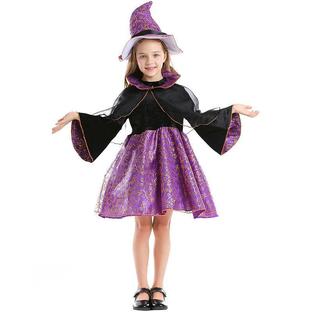 ハロウィン コスプレ衣装 子供用 魔女 帽子 女の子 ウィッチ デビル 魔法師 手品師 キッズ 巫女 悪魔 コスチューム 魔法使い 子供の画像